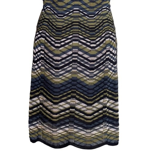 Abito tubino donna Missoni Chevron in maglia all'uncinetto a spina di pesce taglia 46 USA 10 - Foto 6 di 10