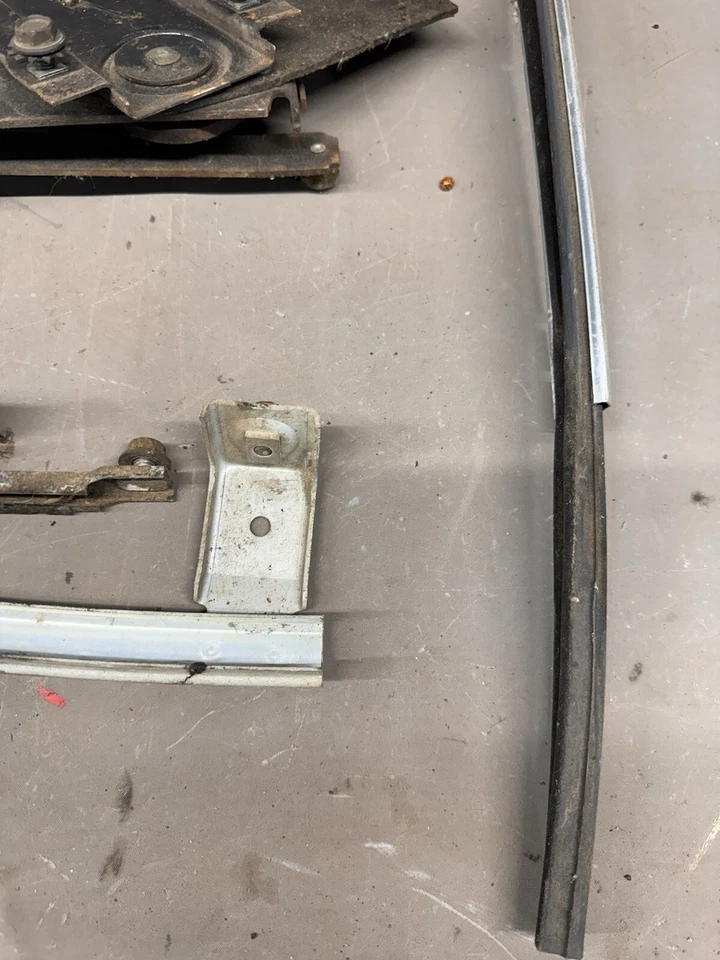 1967 1968 Ford Galaxie Quarter Window Regulator Tracks Seals 2 Door Sedan 1/4 OE - Image 2 of 4