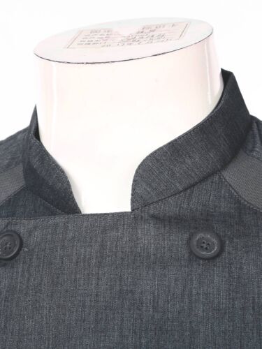 Mens Short Sleeve Chef Coats Jacket Kitchen Restaurant Hotel Cooking Work Shirts - Picture 29 of 81