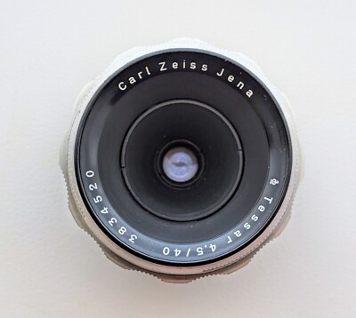 Vintage Germany Carl Zeiss Jena Tessar 4.5/40mm No.3834520 Lens With Box