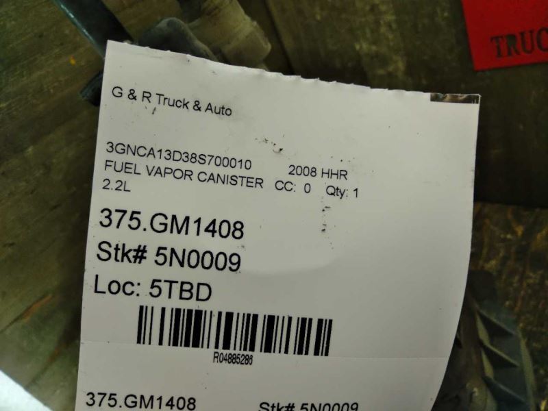 2008 CHEVROLET HHR FUEL VAPOR CHARCOAL GAS CANISTER FLUID CONTAINER 2