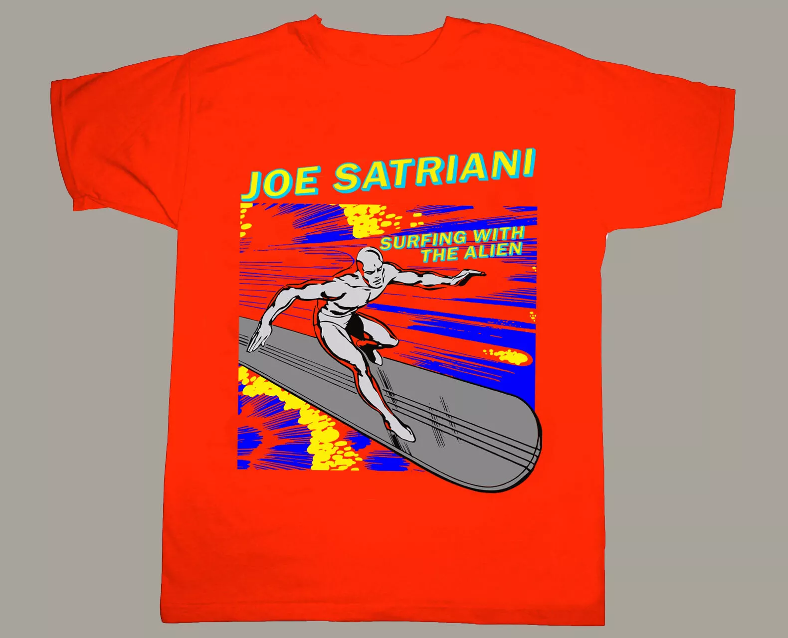 JOE SATRIANI SURFING WITH THE ALIEN T Shirt Full Size S-5XL