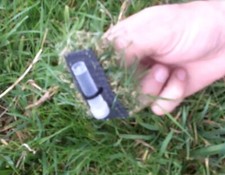 Contenedor de geocaché de geocaching inusual furtivo caché de hierba falso + micro registro RITR