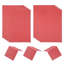 Miniature Roof Tiles PVC for Model Building Red Pack of 10,1:75