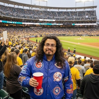 Jeff Hamilton MLB Logos Leather Jacket Vtg Team Patches JH Design