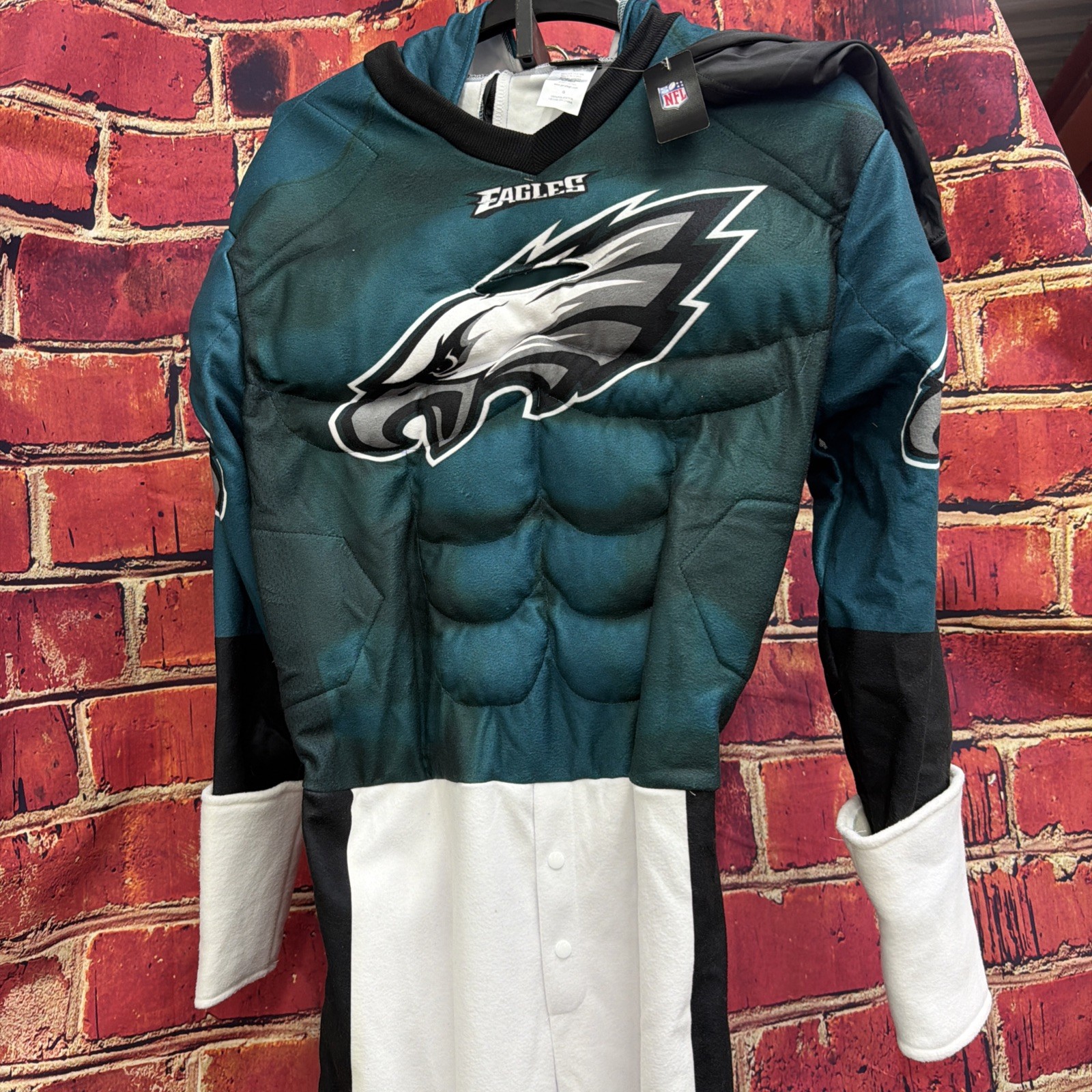Super bowl champion philadelphia eagles midnight green game day costume jersey l