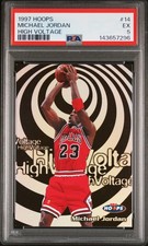 1997-98 NBA Hoops Basketball Michael Jordan #14 High Voltage PSA 5