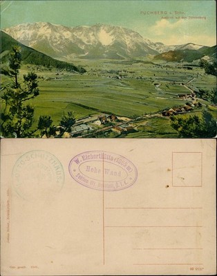 Ansichtskarte Puchberg am Schneeberg Ausblick auf den Schneeberg 1909