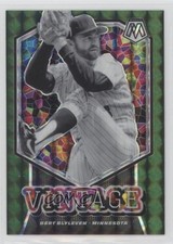 2021 Panini Mosaic Vintage Green Mosaic Prizm Bert Blyleven #V11 HOF uu6