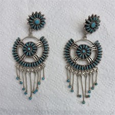 Beautiful Natural Turquoise  and silver Chand...