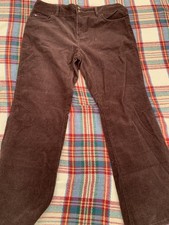 Tommy Hilfiger womens Straight Fit Brown Corduroy Pants