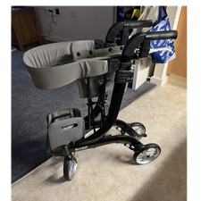 Drive Nitro Rollator 4-Wheel Walker Grey with Handbrakes & Storage