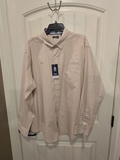 Izod Men's XXL All-Over Stretch Long Sleeve Button-Up Comfort Performance Shirt