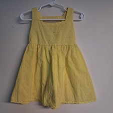 Wonder Nation Dress Yellow Eyelets Sundress G...