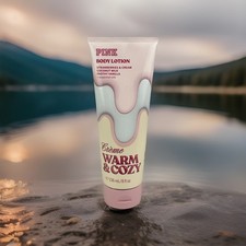 VICTORIA  S SECRET PINK WARM  COZY CREME BODY LOTION CREAM 8 oz NEW IN BOX