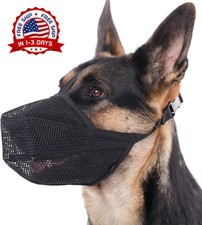 Bozal Para Perros De Malla Suave Con Correas Ajustables Para Prevenir Mordidas
