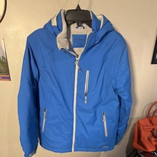 L.L. Bean Winter Jacket Youth Large 14-16 Blue Thinsulate Insulated Hooded Coat