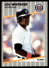 1989 Fleer Lou Whitaker Detroit Tigers #151