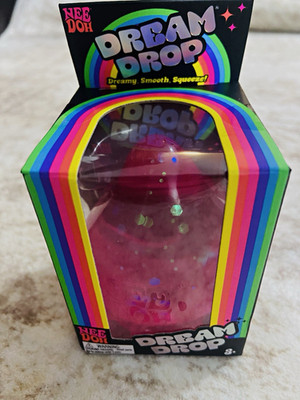 Nee Doh Dream Drop Dreamy Smooth Tactile Squish/Squeeze Toy Pink Ages 4+