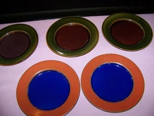 Lindt Stymeist Colorways Dessert Pie Plate 8" Rare Vintage Set of 5 Japan