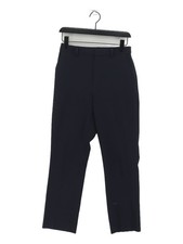Uniqlo Women's Suit Trousers S Blue Polyester with Elastane, Viscose Dress Pants
