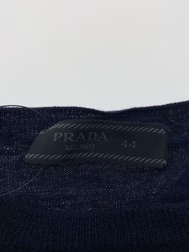 PRADA/Knit sweater (thin)/Size 44/Wool/NVY/Solid/DNA641 s152 1kj9 thumbnail 3