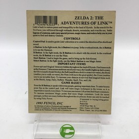 The Adventure of Link Zelda II (Nintendo NES, 1985) Probado Funciona