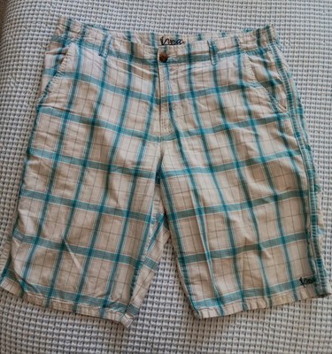 Kirra Men's Plaid Board Shorts Size 36W Great Condition 100% Cotton