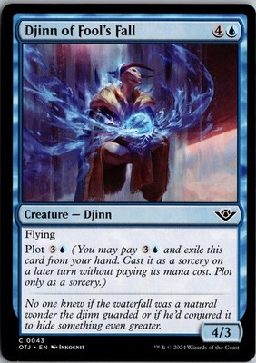 Djinn of Fool's Fall 43 Outlaws of Thunder Junction Magic: The Gathering NM