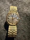 Vintage Timex Electric Men's Watch.Gold Tone, Silver Dial, Runs