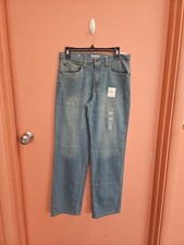NWT Sonoma Boys Size 18 Straight Flexwear Light Wash Blue Jeans