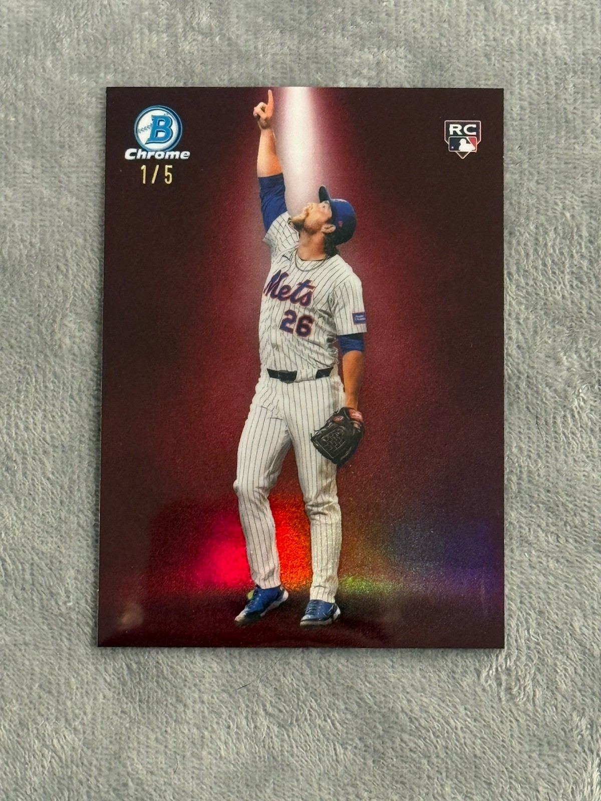 2026 Bowman Nolan McLean Spotlight Red /5 RC Mets