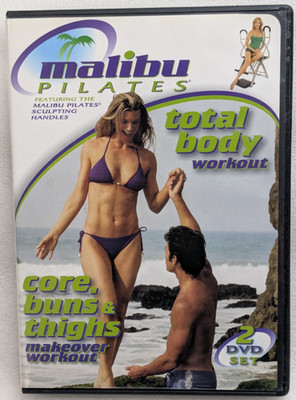 Malibu Pilates Total Body Workout Core Buns and Thighs Workout (2DVDs, 2008)
