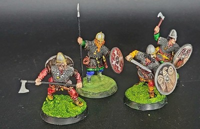 USA Duty Paid Painted Armoured Viking set for SAGA and other Wargames miniature