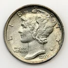 1923 P Mercury Dime Uncirculated Details Cleaned Silver 10C Philadelphia Coin
