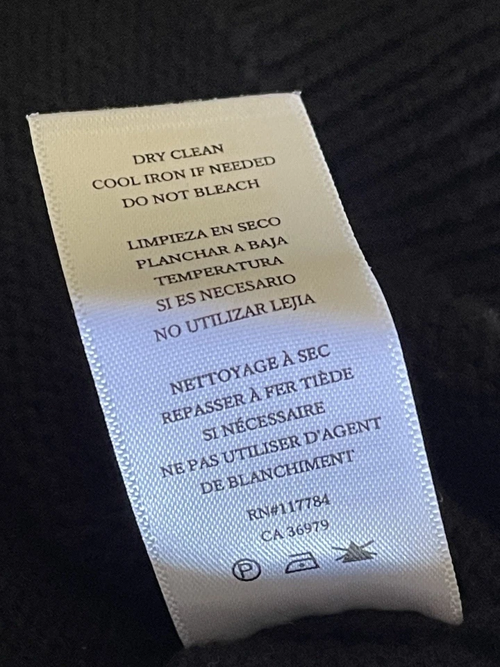 Suéter Rails Negro Blanco Estrella Mezcla Algodón Cachemira Cuello Redondo Pullover Talla XL Foto 3 de 4