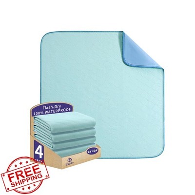 ESWIN Bed Pads Light Green 24x24 4pk
