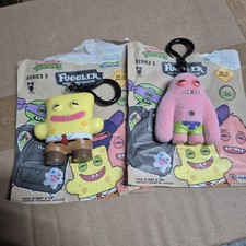 Fuggler keyrings series 2 - FUZZY PATRICK & Normal SPONGE BOB 2 PACK 