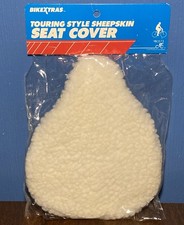 Vintage Cycling Touring Style Sheepskin Seat Cover - Cpc Bike Bicycle 80s Nos Vintage Cycling Touring Style Sheepskin Seat Cover - Cpc Bike Bicycle 80s Nos