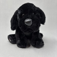 Ganz Webkinz Plush Black Lab Dog NO Code Stuffed Animal Puppy Retired HM136 EUC