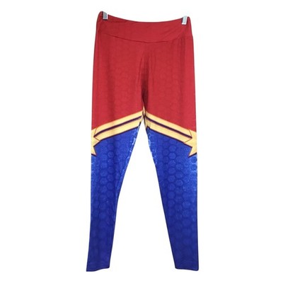 Charlie's Project Leggings Red Blue Yellow Superhero OS 4-14