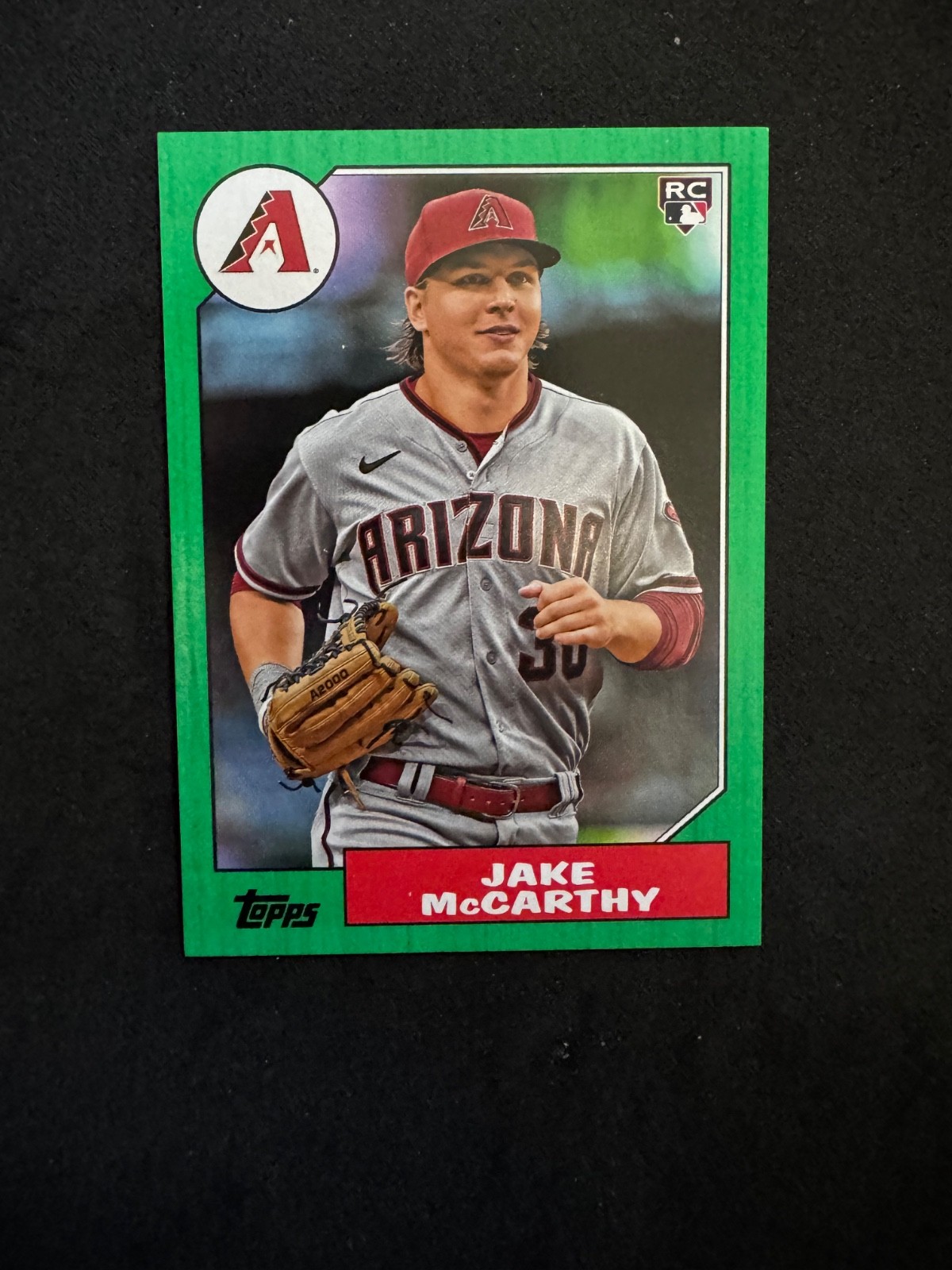 Jake McCarthy 2022 Topps Archives #203 Green /125 Rookie (RC) - Diamondbacks
