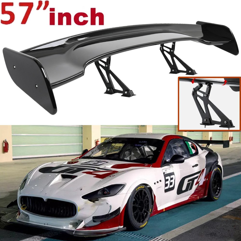 57" Rear Spoiler Wing For Maserati GTS Gran Turismo Truck GT-Style Glossy Black