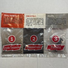 Minnesota Mining Taconite 5 PCs Sherman & Minntac Info + Samples + Taconite NOS