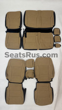 2021- 2026 Ford F-150 Xlt Super Crew Open Box Katzkin Tan Leather Seat Covers 2021- 2026 Ford F-150 Xlt Super Crew Open Box Katzkin Tan Leather Seat Covers
