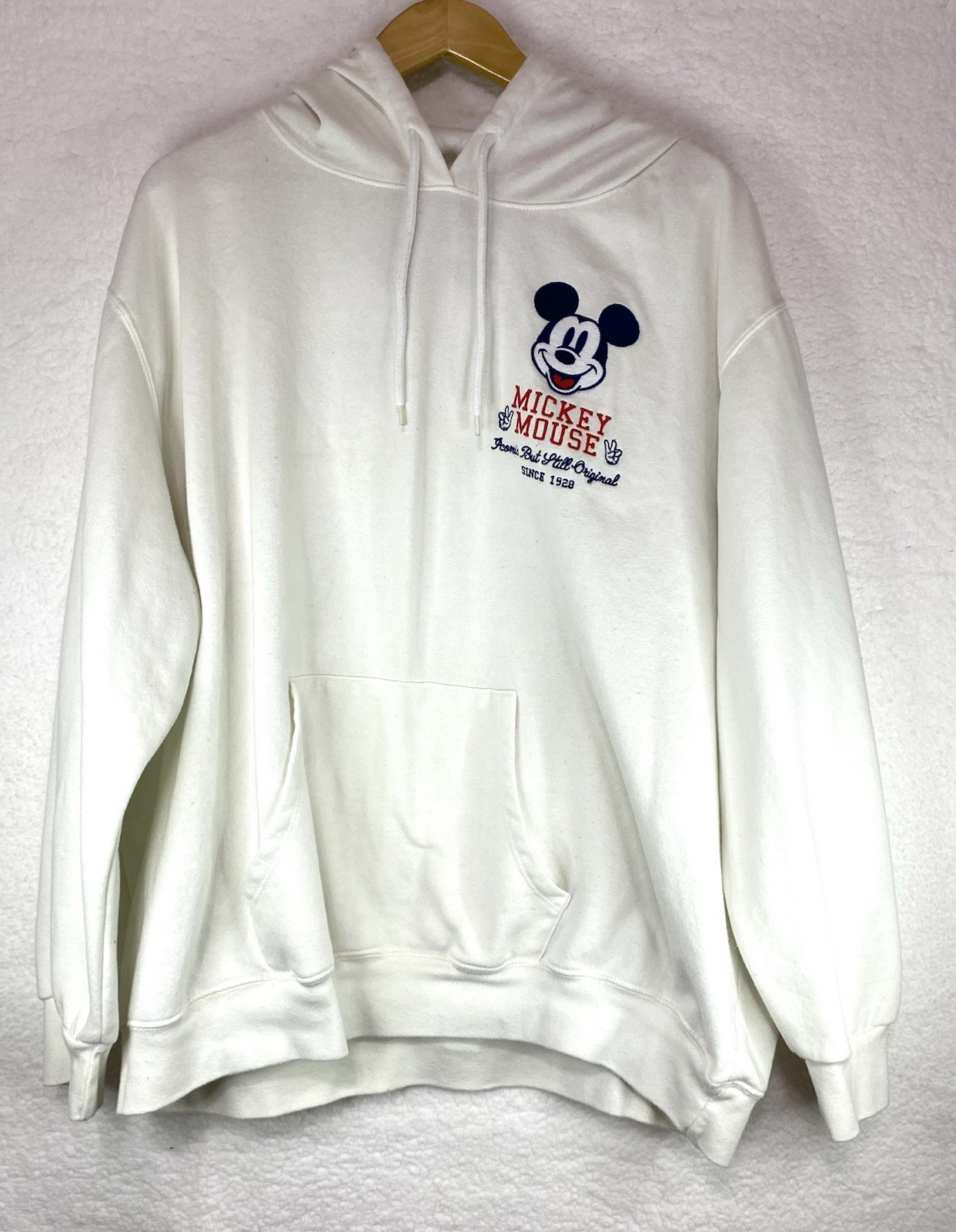 Disney Mickey Mouse Unisex Hoodie Off White Size 3XL “Iconic But Still Original