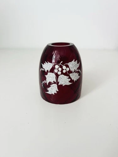 Fenton Ruby Christmas Fairy Lamp TOP ONLY