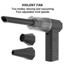 Air Duster 130000RPM Brushless Mini Turbo Air Blower Duster Cleaner with vacuum