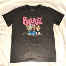 Bratz Dolls Graphic Charcoal Gray T-Shirt Size Large