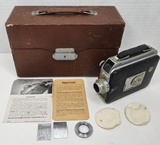 8MM CINE KODAK Magazine 8 Movie Camera 1946-55 in Original Box MODEL 90 Untested